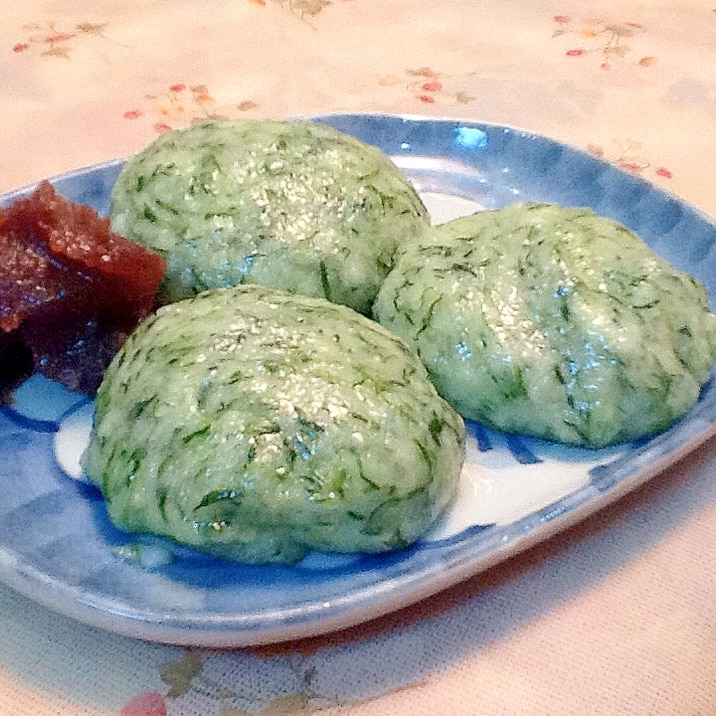 餅つき機de 春の香り♪よもぎ餅